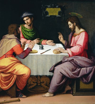 The Supper at Emmaus, c.1520 by Ridolfo , Il Ghirlandaio